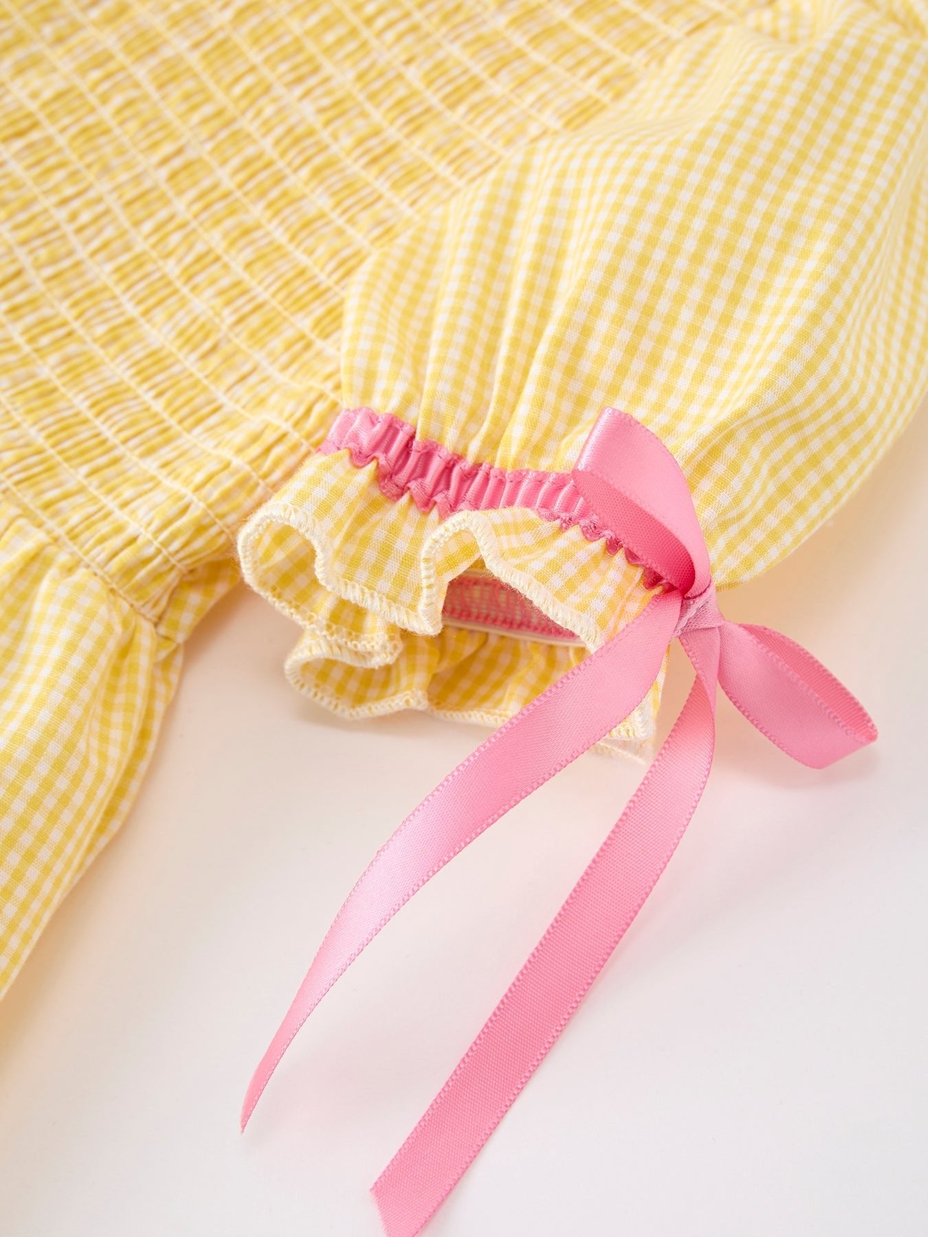 Rylee Faith Designs Girls Back To School Pencil Twirl Yellow Dress Bow Applique SmockedEveretts Place