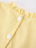 Rylee Faith Designs Girls Back To School Pencil Twirl Yellow Dress Bow Applique SmockedEveretts Place