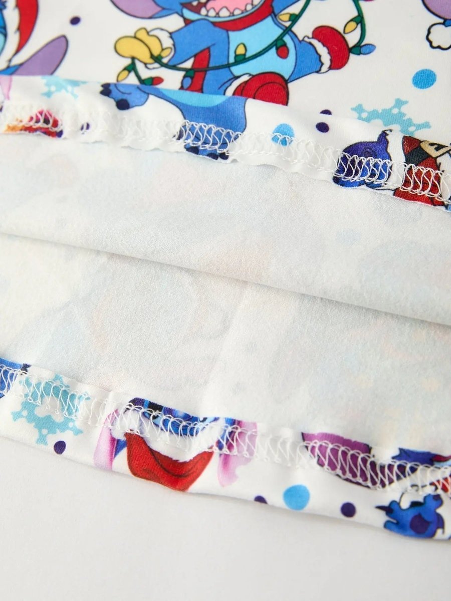 Rylee Faith Designs Girls Christmas Dress With Tree Character Print Festive - Everetts Place Boutique - 