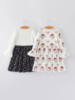 Rylee Faith Designs Girls Christmas Snowmen Dress 2 Piece Set - Everetts Place Boutique - 