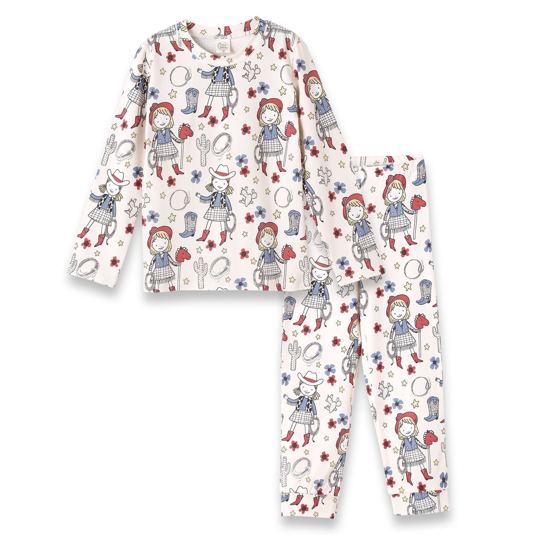 Tesa Babe Girl's Cowgirl Western Bamboo Pajama SetEveretts Place