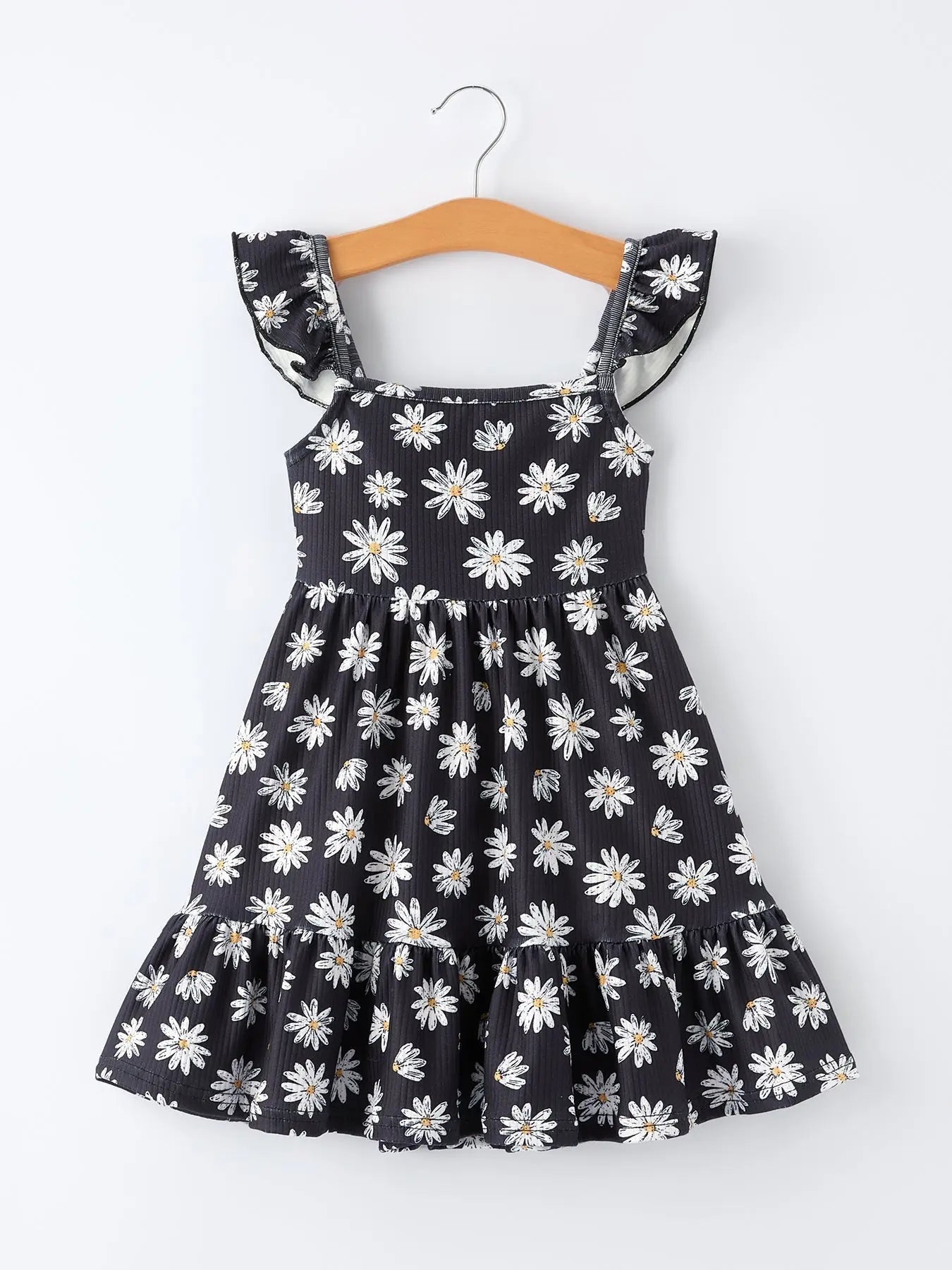 Rylee Faith Designs Girls Daisy and Mustard Yellow Dress 2 - piece Set - 