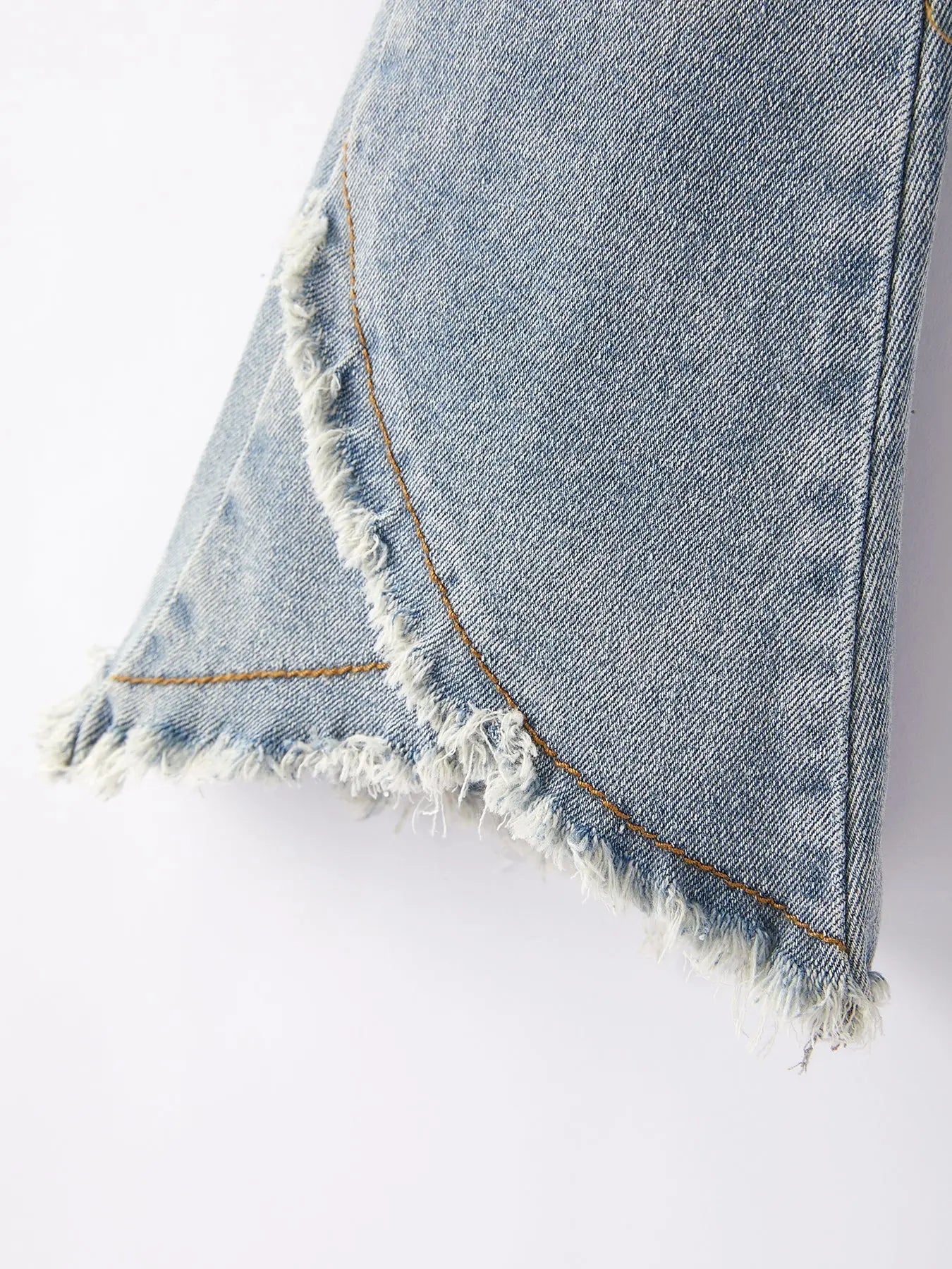 Rylee Faith Designs Girls Light Blue Denim Bell Bottom Jeans Pants - 