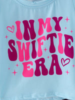 Rylee Faith Designs Girls Milk Silk Blue Printed Outfit Set For Toddlers - Everetts Place Boutique - 