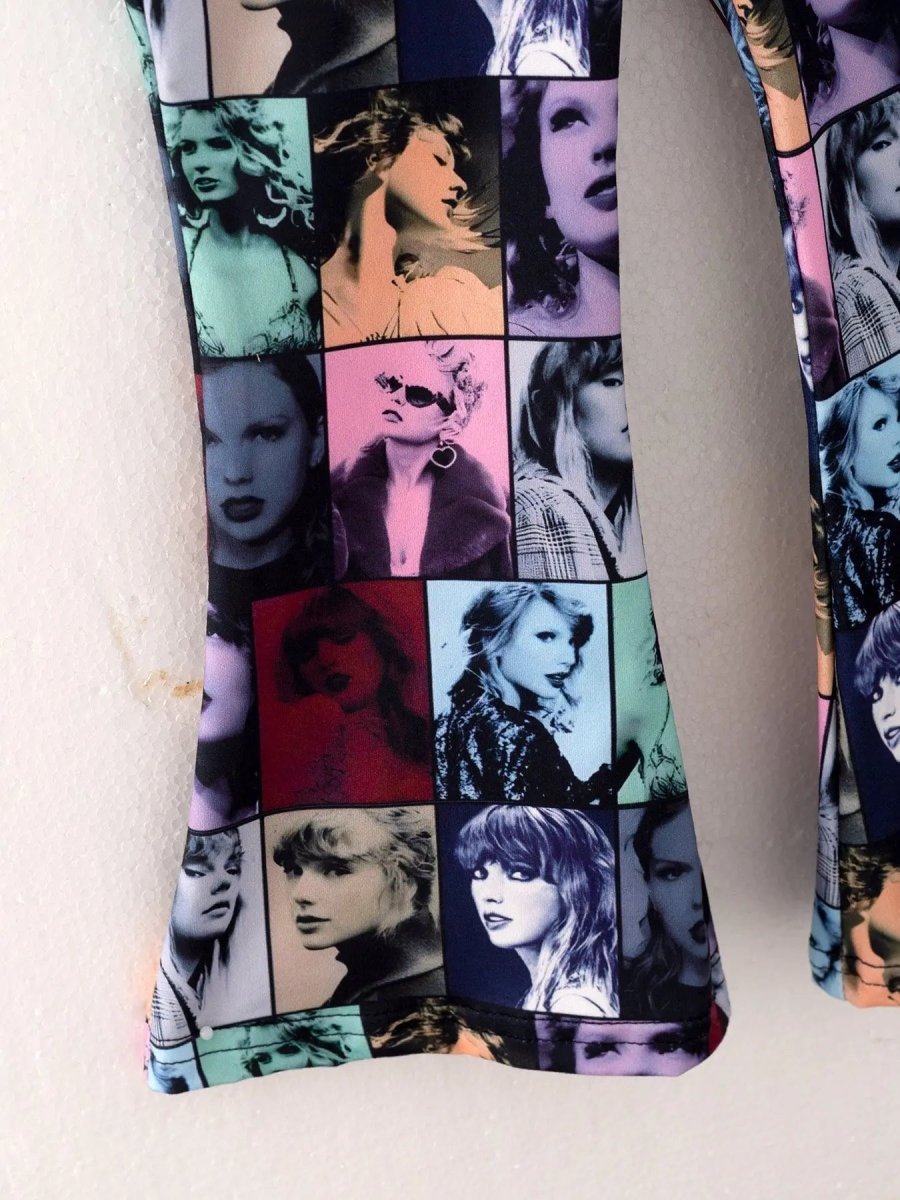 Rylee Faith Designs Girls Milk Silk Blue Printed Outfit Set For Toddlers - Everetts Place Boutique - 