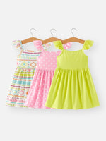 Rylee Faith Designs Girls Milk Silk Dress 3 - piece Set - 