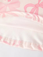 Rylee Faith Designs Girls Pink Bow Sleeveless Vest Top and Shorts Set - 