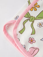 Rylee Faith Designs Girls Pink Bow Sleeveless Vest Top and Shorts Set - 