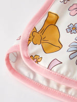 Rylee Faith Designs Girls Pink Bow Suspender Jumpsuit for Kids - 