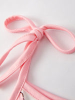 Rylee Faith Designs Girls Pink Bow Suspender Jumpsuit for Kids - 