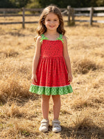 Girls Spring and Summer Watermelon Suspender Dress - Day Dress, One-piece garment, Child, Embellishment, Happiness | Everetts Place