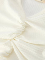 Rylee Faith Designs Girls' Spring Daisy Set Ruched Tie Sleeve - 