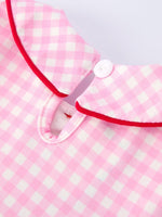 Rylee Faith Designs Girls' Valentine's Day Heart Smocking Embroidered Plaid Dress - 