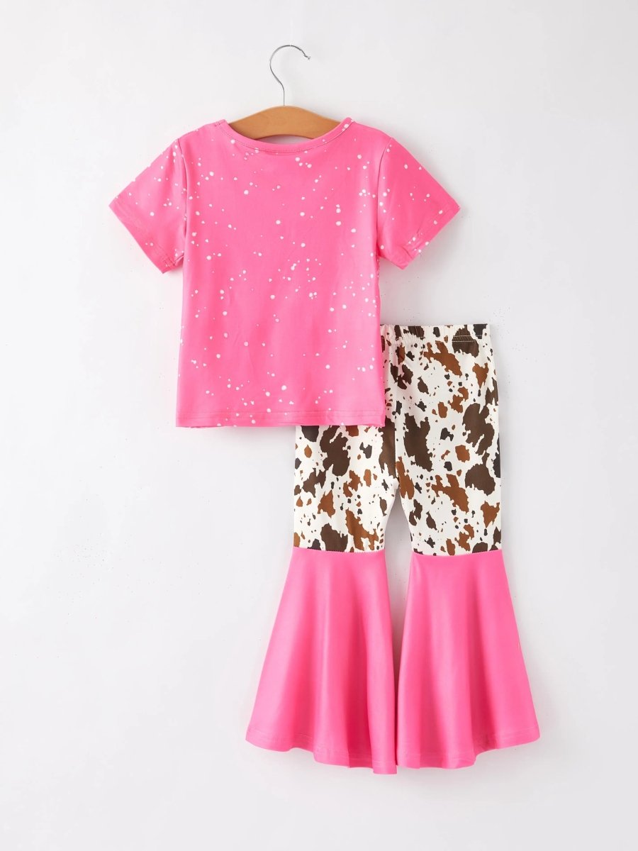 Rylee Faith Designs Girls Western Flora Leopard Print Six Piece Set Outfit - Everetts Place Boutique - 