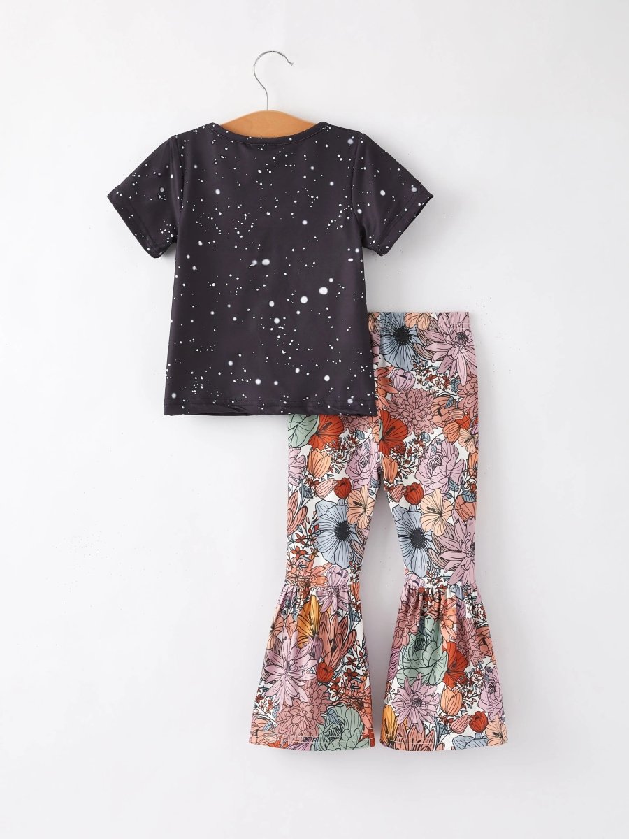 Rylee Faith Designs Girls Western Flora Leopard Print Six Piece Set Outfit - Everetts Place Boutique - 