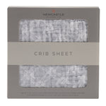 Newcastle Classics Glacier Grey Plaid Cotton Muslin Crib Sheet for Comfortable Baby Sleep - Furniture > Baby & Toddler Furniture > Crib & Toddler Bed Accessories Cotton Crib Sheet