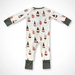 Kolorful Gnomes Bamboo Baby Pajamas Soft Gender Neutral One - Piece Sleeper - Everetts Place Boutique - 