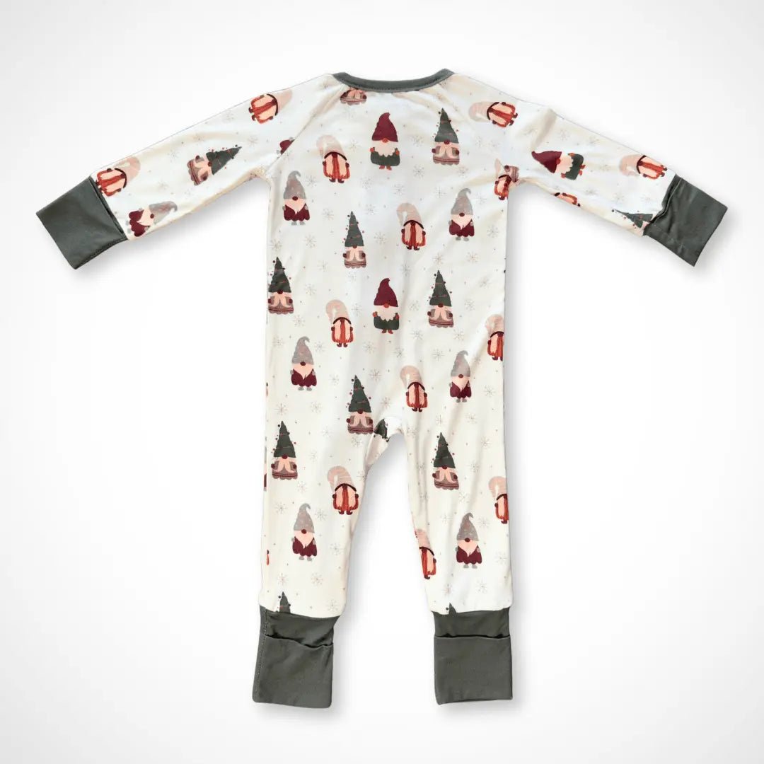 Kolorful Gnomes Bamboo Baby Pajamas Soft Gender Neutral One - Piece Sleeper - Everetts Place Boutique - 