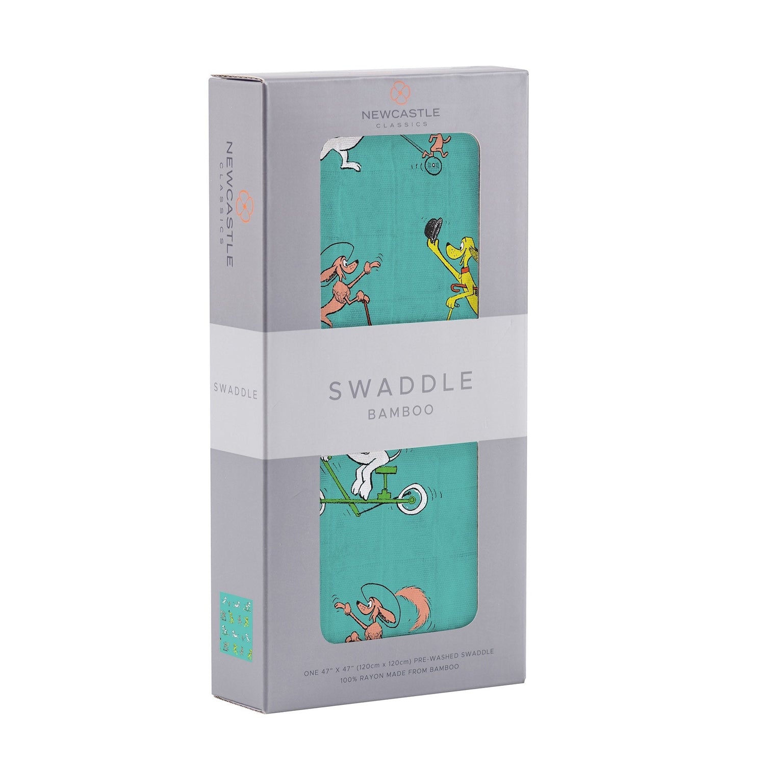Newcastle Classics Go, Dog. Go! Bamboo Muslin Swaddle