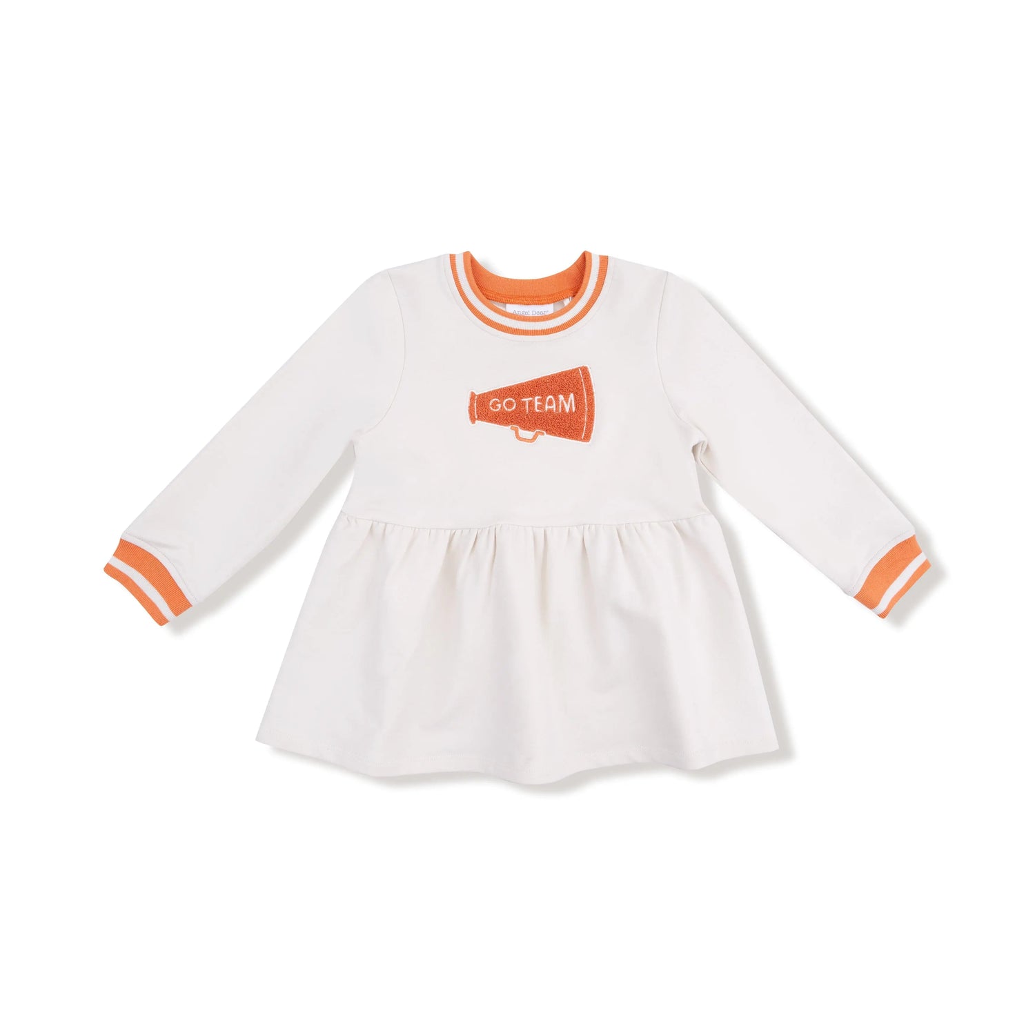 Angel Dear Go Team French Terry Drop Waist Dress for Little Cheerleaders - 