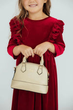 Mila & Rose ® Gold Metallic Girl's Crossbody Purse - 