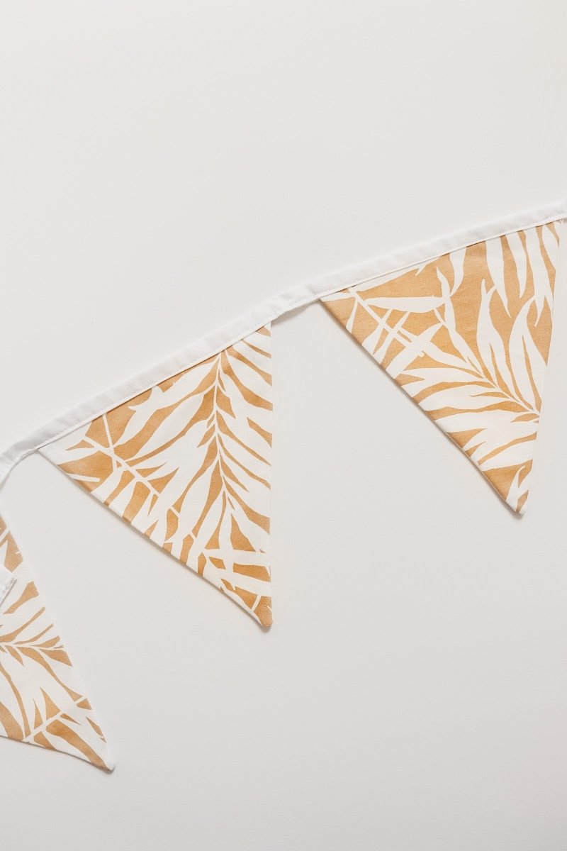 Little Mae & Co Gold Palm Bunting Cotton Nursery Decor for Parties - Everetts Place Boutique - 
