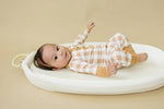 Little Joy Co. Golden Gingham 2pc Bamboo Pajamas Henley for Kids Sleepwear - Everetts Place Boutique - 