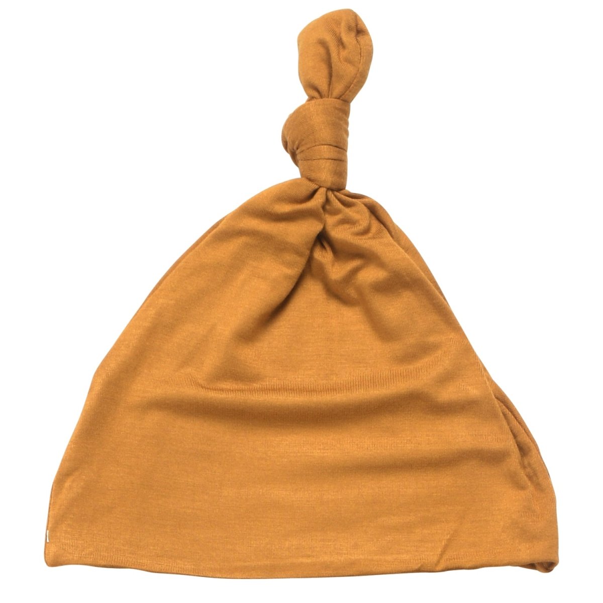 Three Little Tots Golden Harvest Orange Knotted Newborn Hat - 