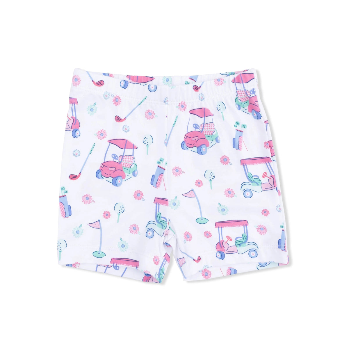 Angel Dear Golf Carts and Flowers - Loungewear Short Set - 