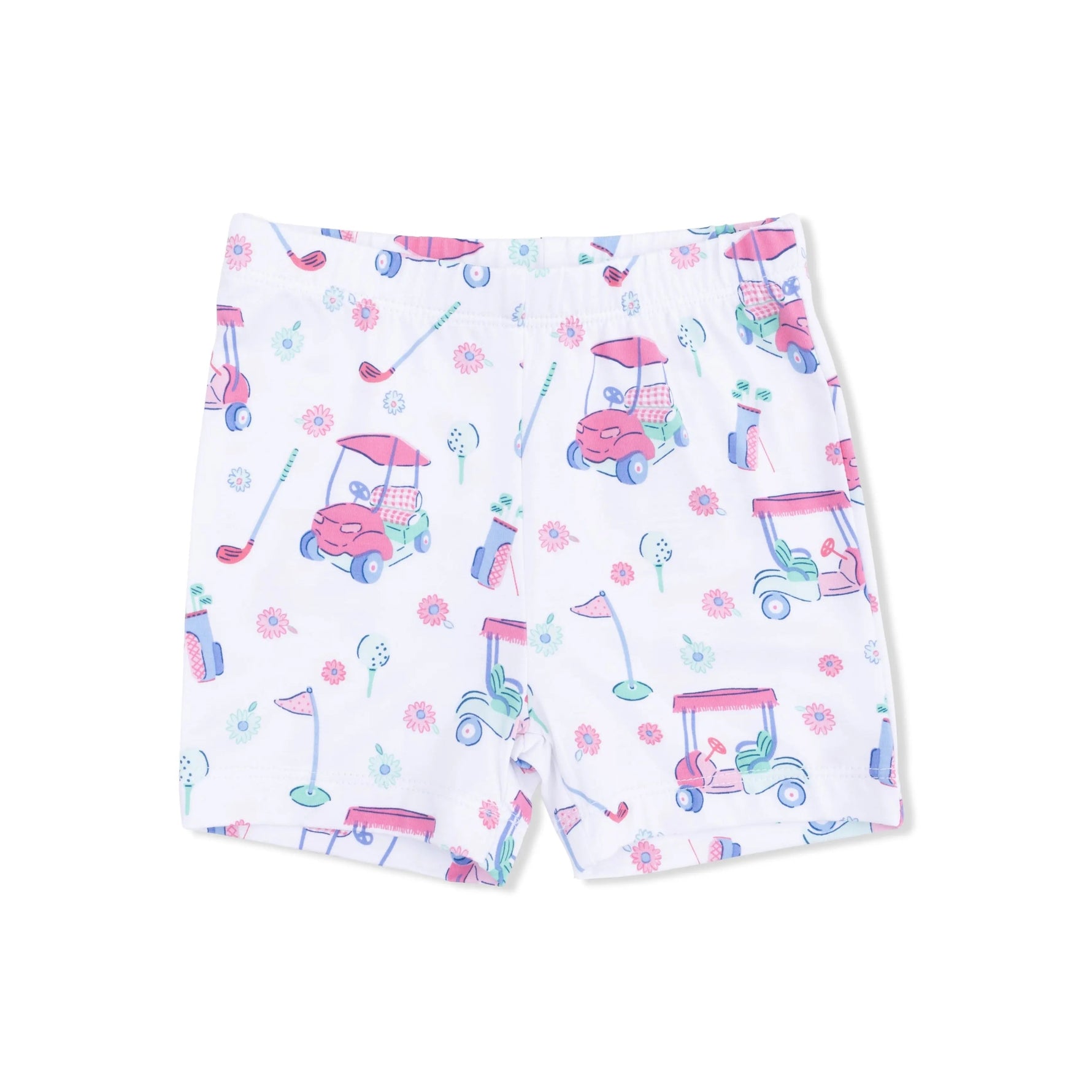 Angel Dear Golf Carts and Flowers - Loungewear Short Set - 