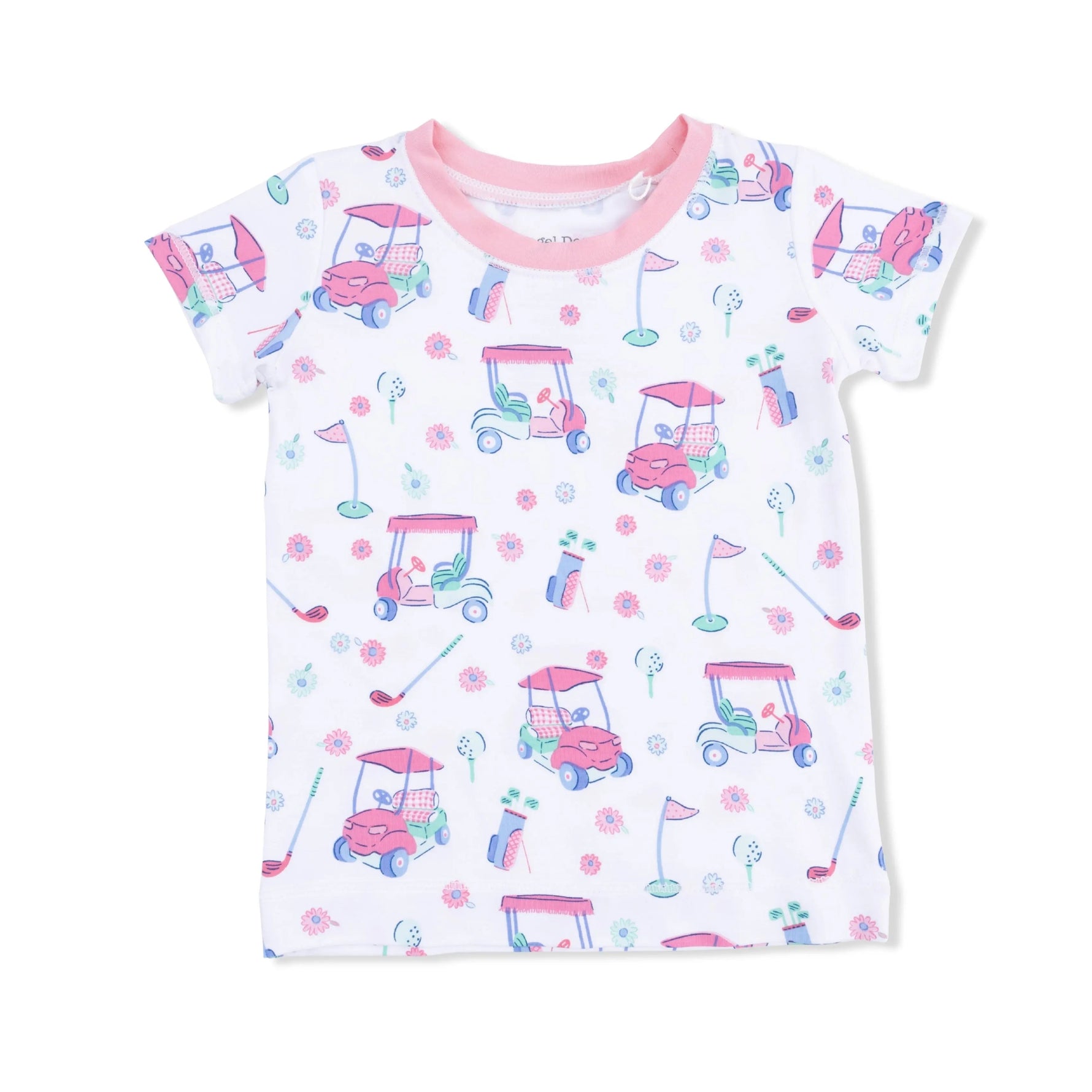 Angel Dear Golf Carts and Flowers - Loungewear Short Set - 