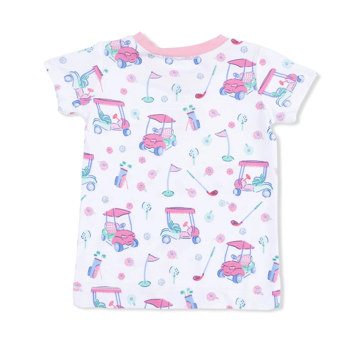 Angel Dear Golf Carts and Flowers - Loungewear Short Set - 