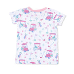 Angel Dear Golf Carts and Flowers - Loungewear Short Set - 