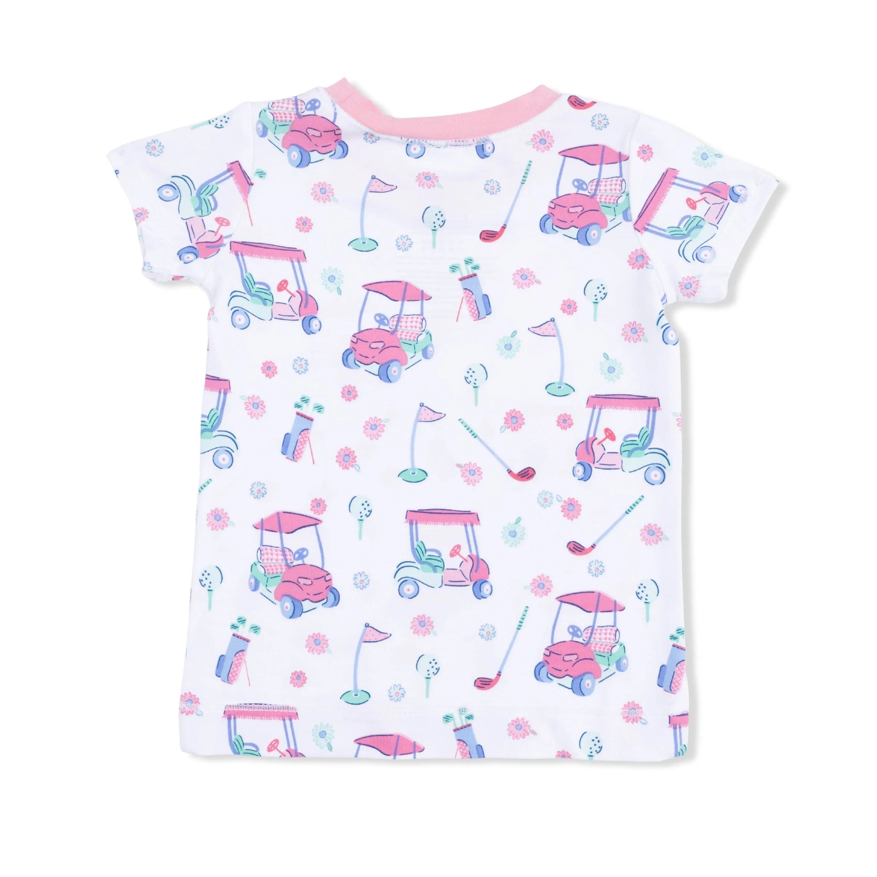 Angel Dear Golf Carts and Flowers - Loungewear Short Set - 