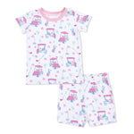 Angel Dear Golf Carts and Flowers - Loungewear Short Set - 