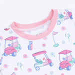 Angel Dear Golf Carts and Flowers - Loungewear Short Set - 