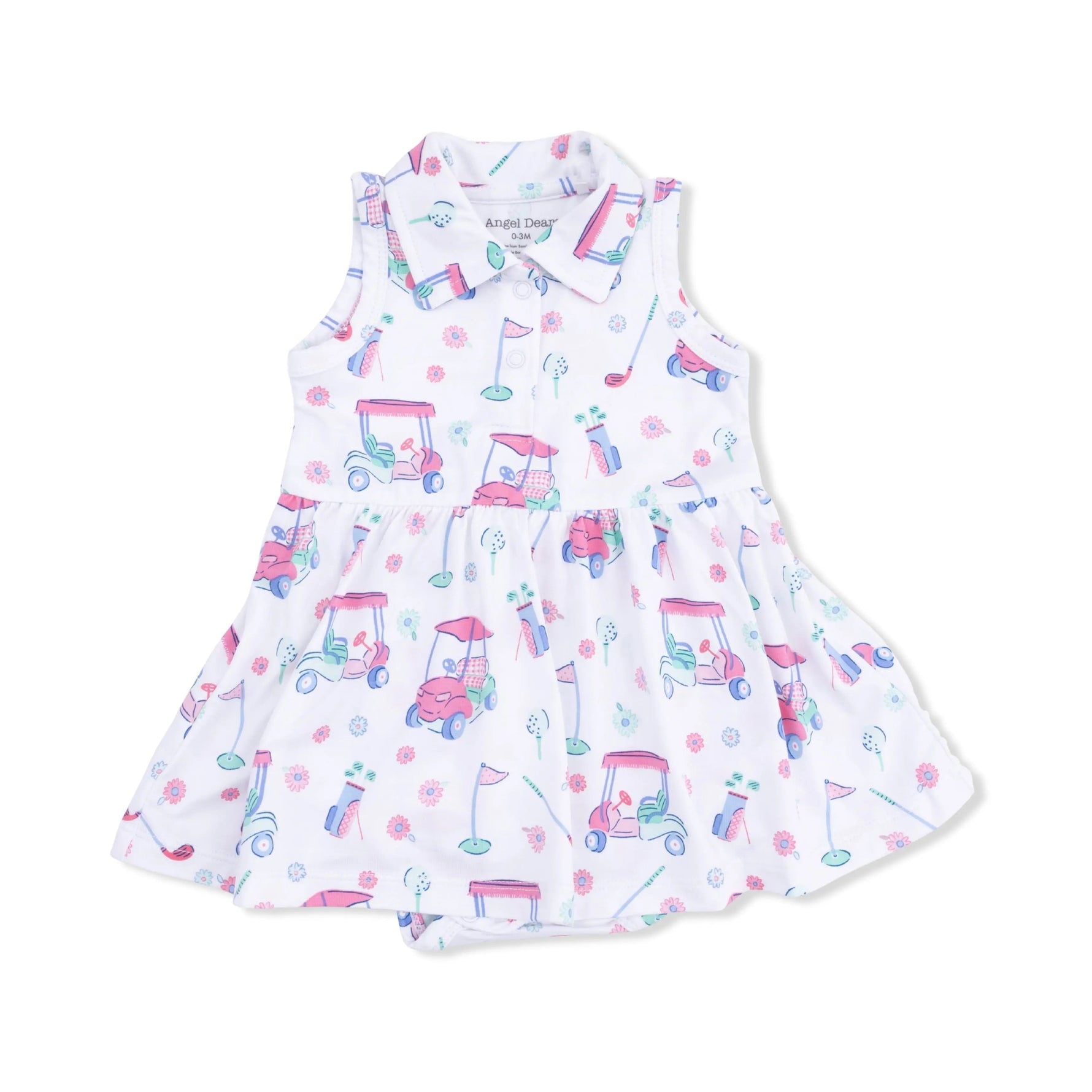 Angel Dear Golf Carts and Flowers - Polo Tennis Dress - 
