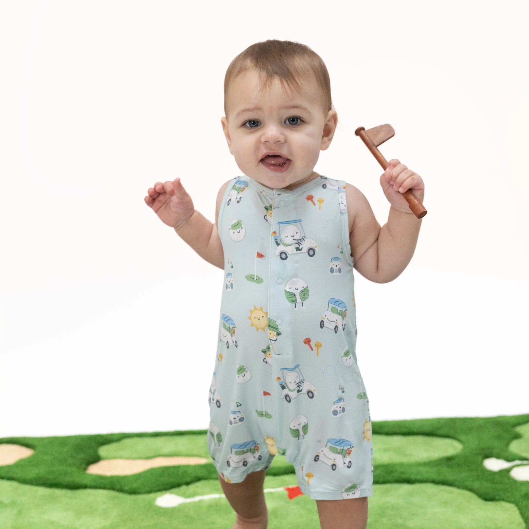 Angel Dear Golf Pros - Sleeveless Shortie Romper - 