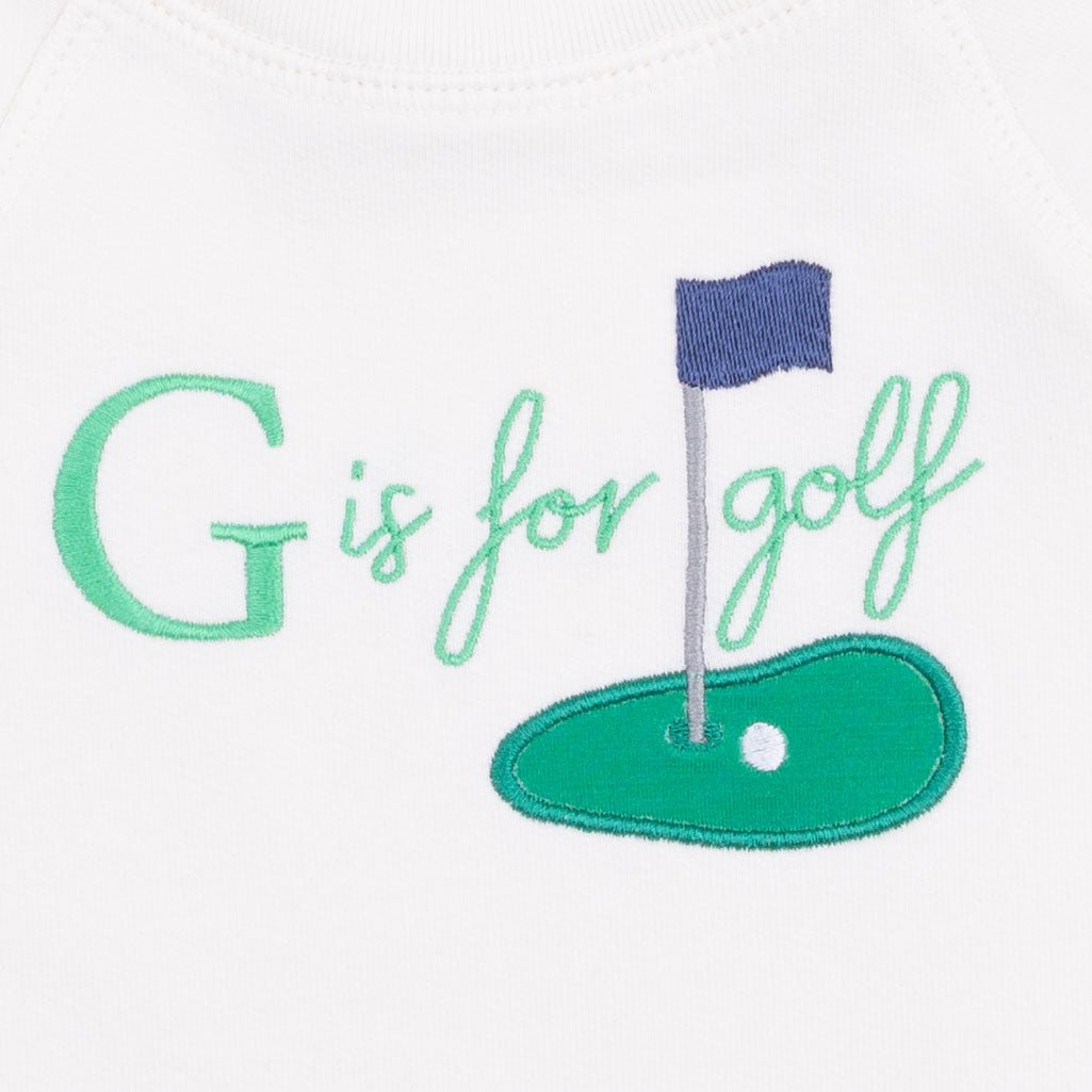 Angel Dear Golf Sets - Raglan Sweatshirt G is for Golf - 