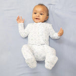 Angel Dear Golf Trellis Blue - 2 Way Zipper Footie - 