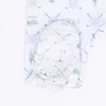 Angel Dear Golf Trellis Blue - 2 Way Zipper Footie - 