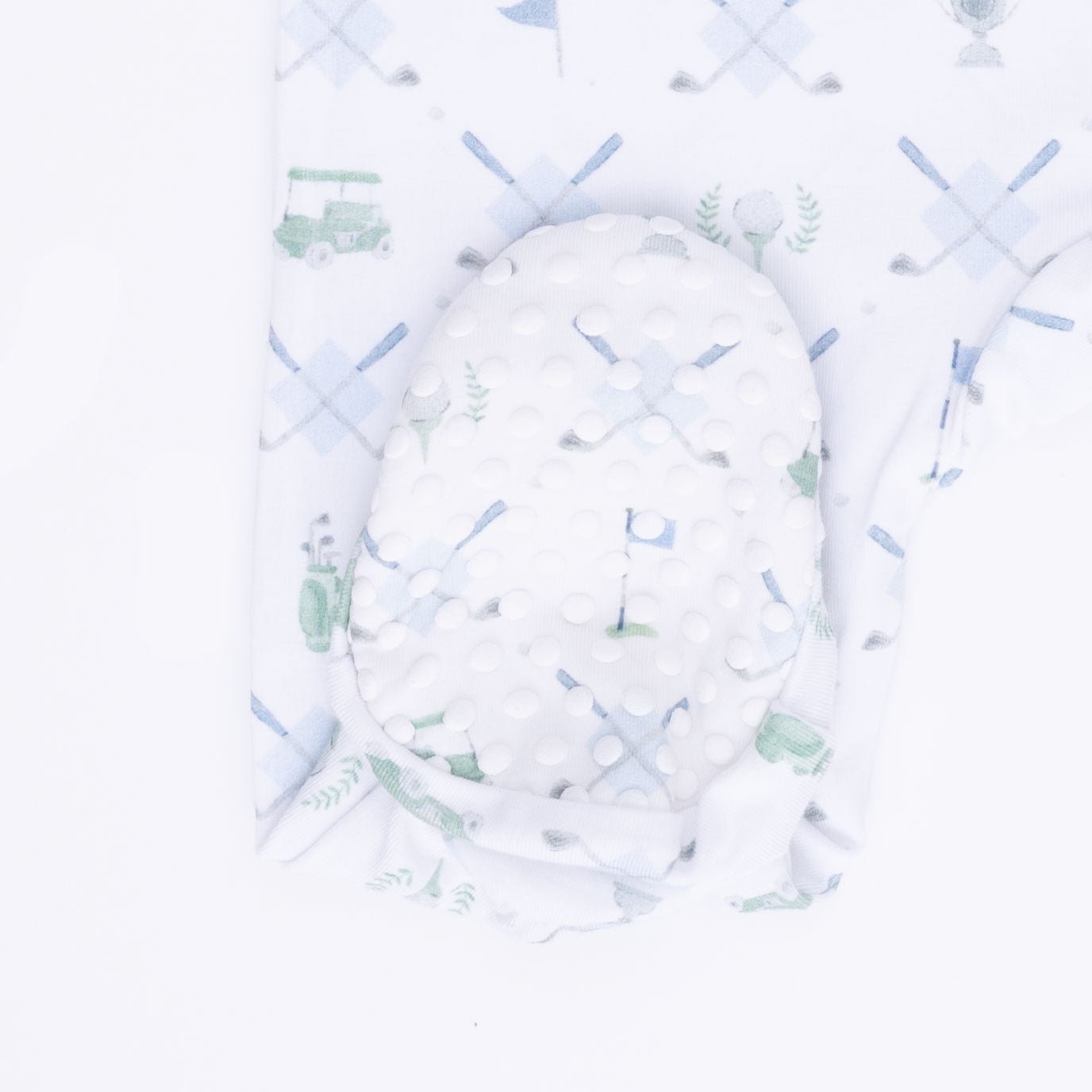 Angel Dear Golf Trellis Blue - 2 Way Zipper Footie - 