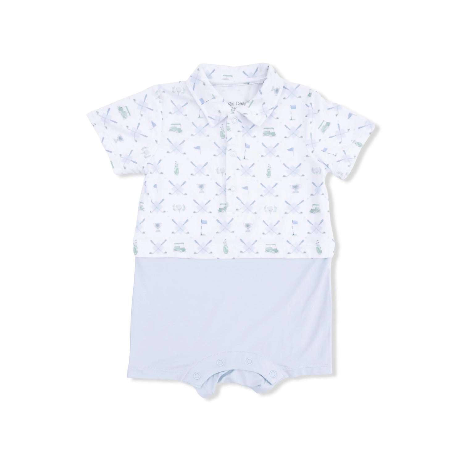 Angel Dear Golf Trellis Blue - Short Playsuit - 