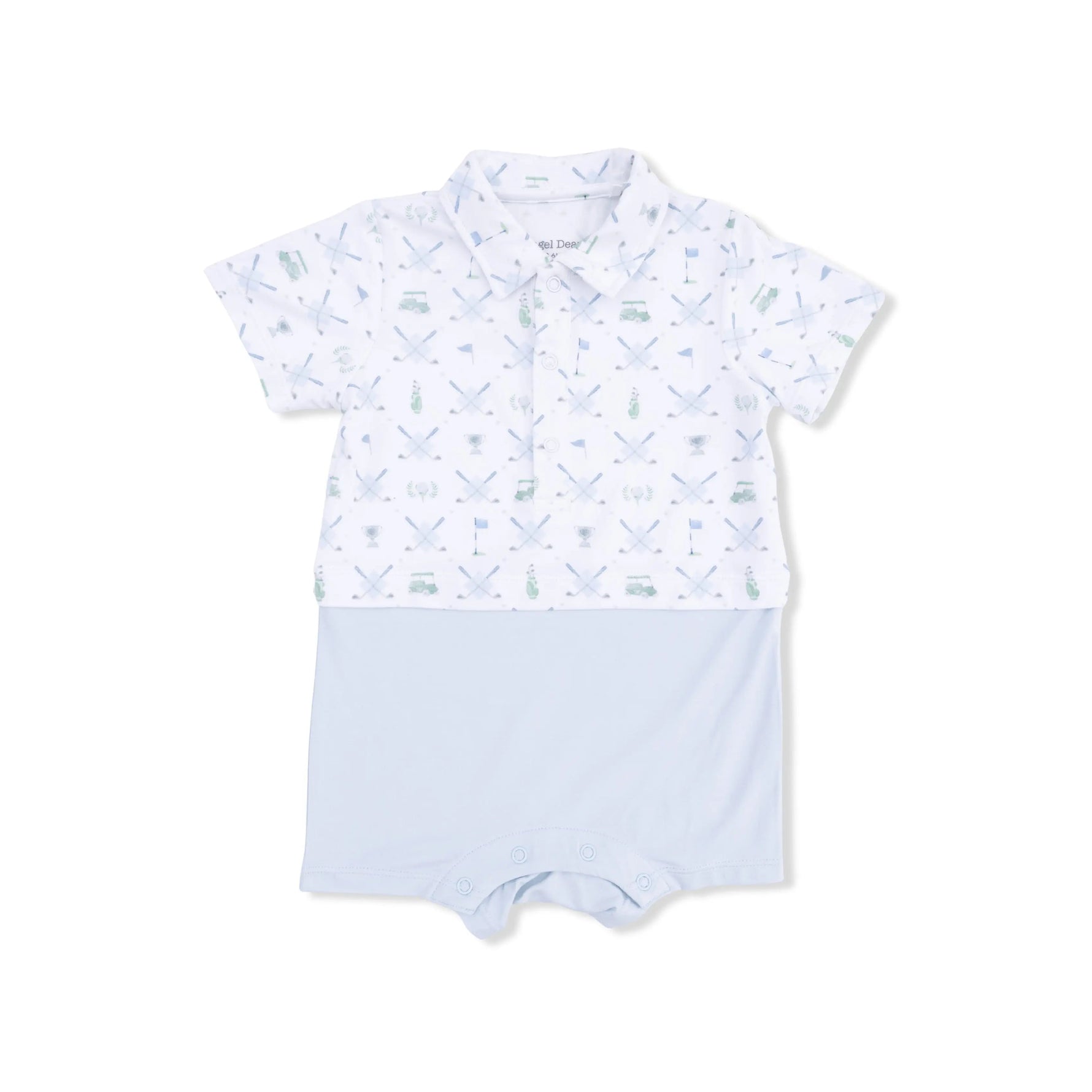 Angel Dear Golf Trellis Blue - Short Playsuit - 