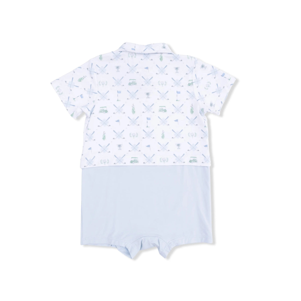 Angel Dear Golf Trellis Blue - Short Playsuit - 