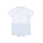 Angel Dear Golf Trellis Blue - Short Playsuit - 