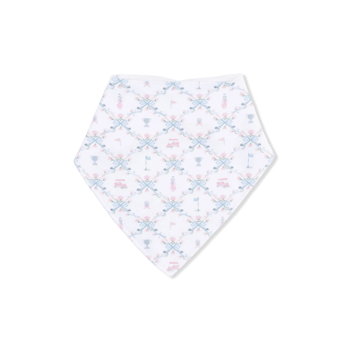 Angel Dear Golf Trellis Pink - Bandana Bib - 