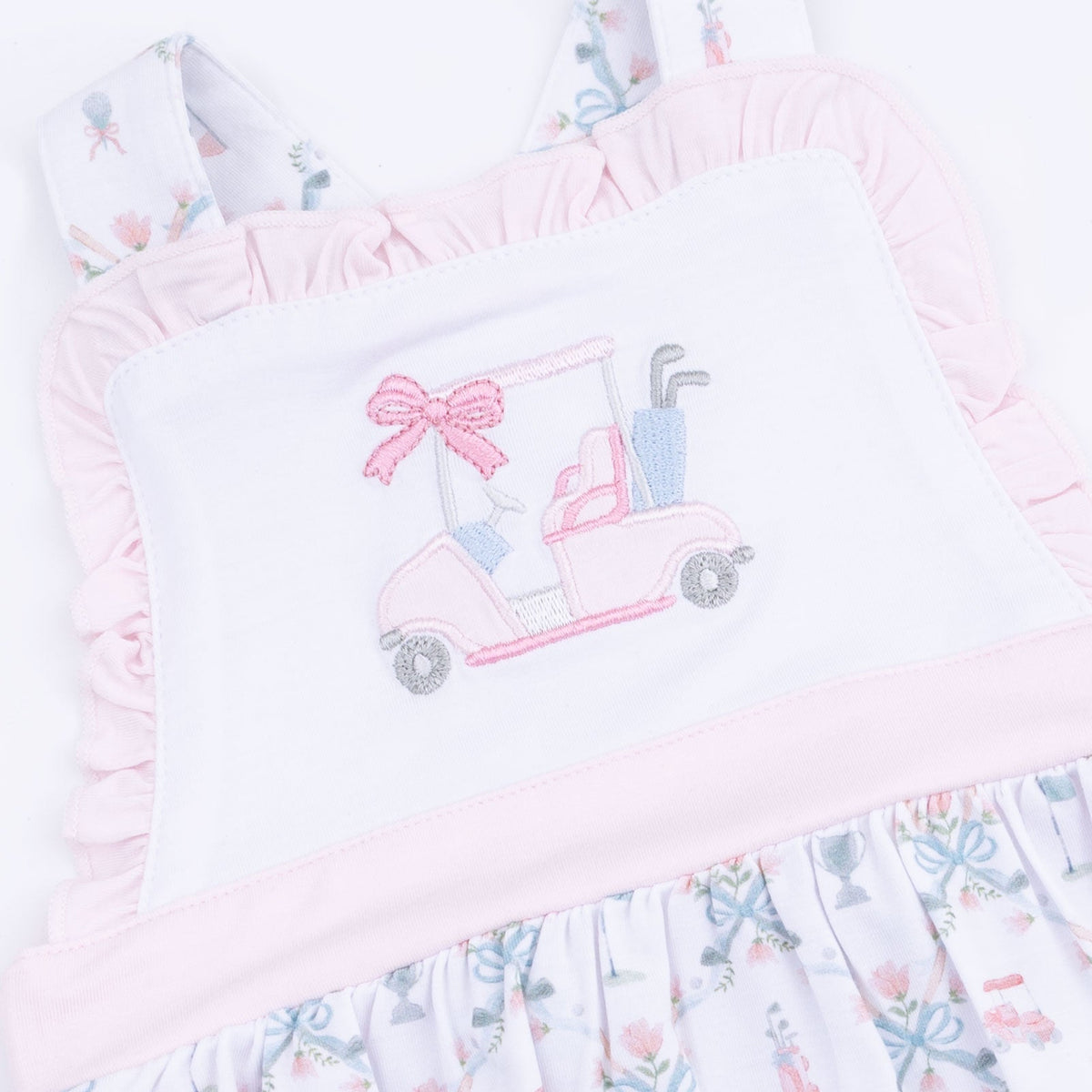 Angel Dear Golf Trellis Pink - Ruffle Bubble - 
