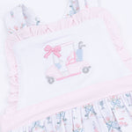 Angel Dear Golf Trellis Pink - Ruffle Bubble - 