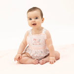 Golf Trellis Pink - Ruffle Bubble - Baby & Toddler Clothing, Dress, Pink, Child, One-piece garment | Everetts Place